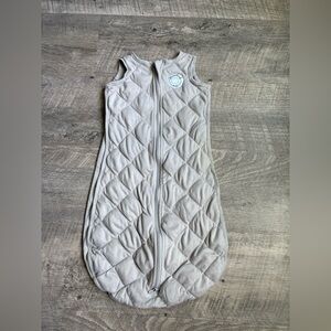 Dreamland Baby Quilted Gray Kids Pajamas Weighted Sleep Sack